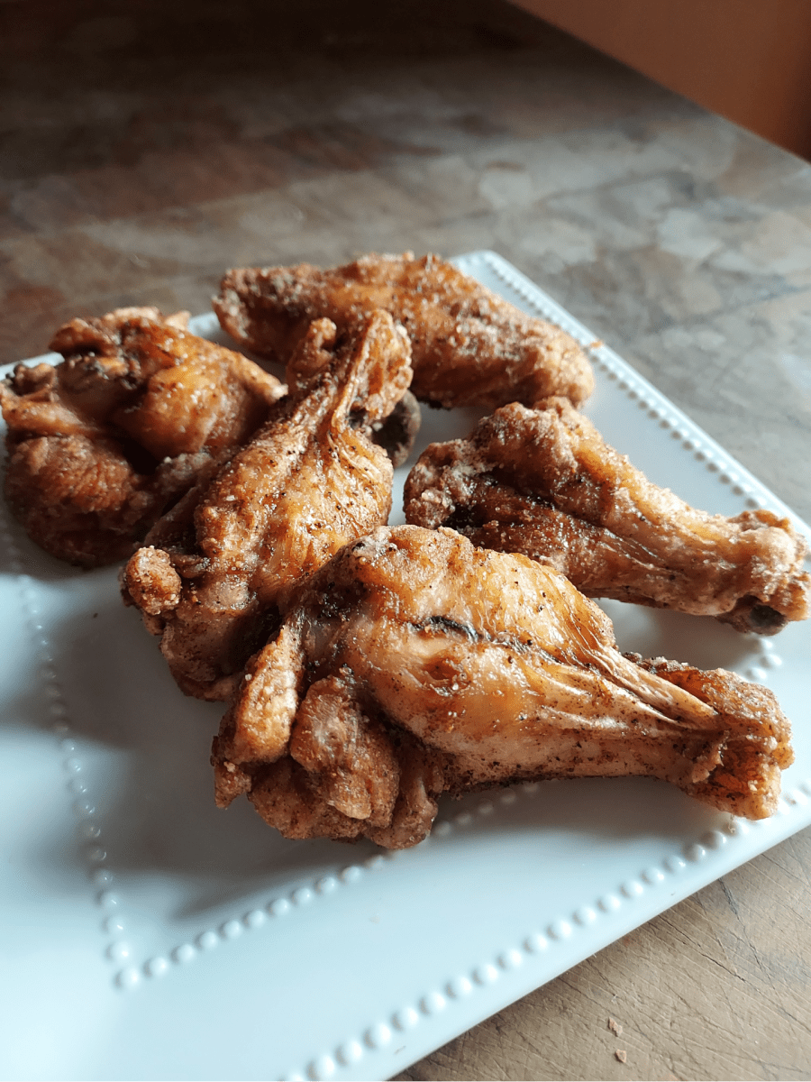 Game Day Eats Air Fryer Salt and Vinegar Wings Coffee & Chiffon
